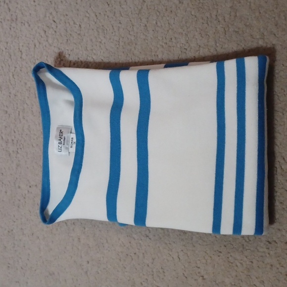 Liz Baker short sleeve striped top - Picture 7 of 7